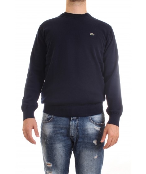 Lacoste Maglia in Cotone girocollo AH2193 00 Blu