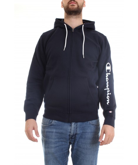 Champion Uomo Felpa con Cappuccio 214745 Blu