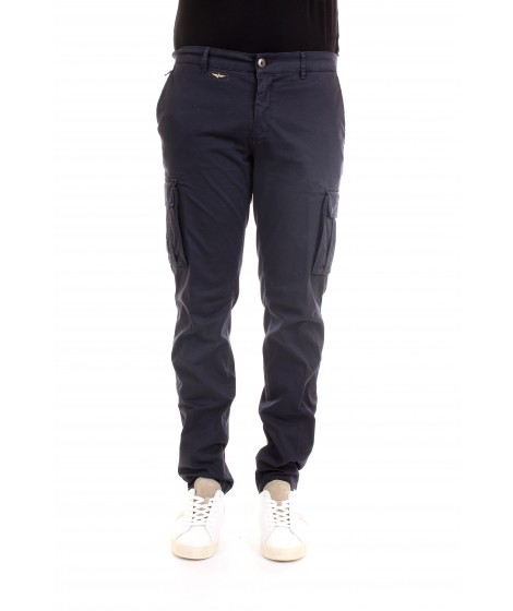Aeronautica Militare Uomo Pantaloni Multitasche PA1329 Blu