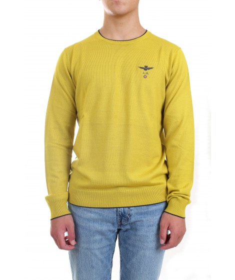 Aeronautica Militare Maglia Girocollo MA1344 Giallo 