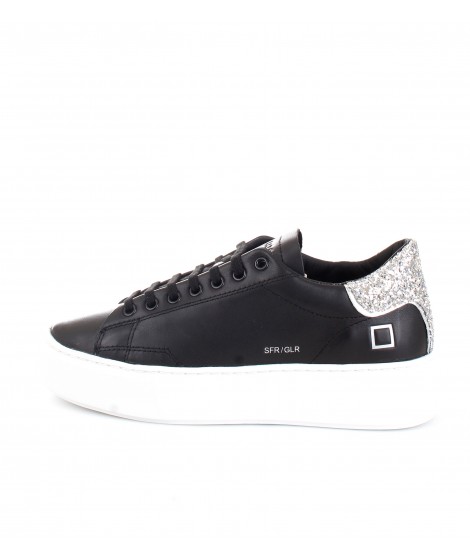 D.A.T.E. Donna Sneakers Sfera Glitter Black