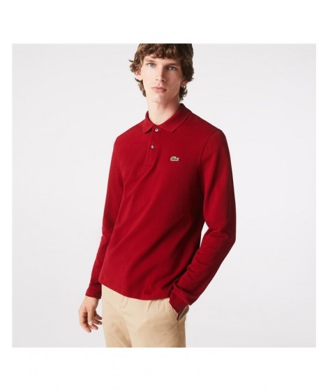 Lacoste Uomo Polo M.L. in Petit Piquet L1312 00 Bordeaux