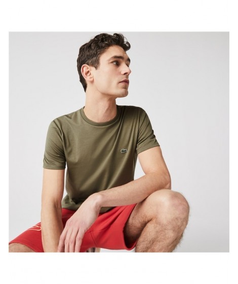 Lacoste Uomo T-shirt TH6709 00 Verde kaki