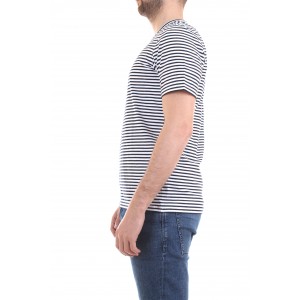 Woolrich Uomo T-shirt Striped Tee 