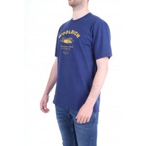 Woolrich Uomo T-shirt Workwear Tee Blu