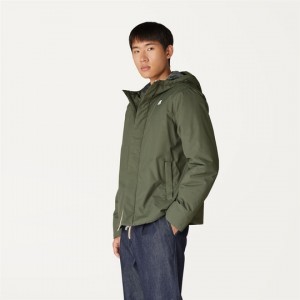 K-way Uomo Giacca Jack Ripstop Marmotta Verde