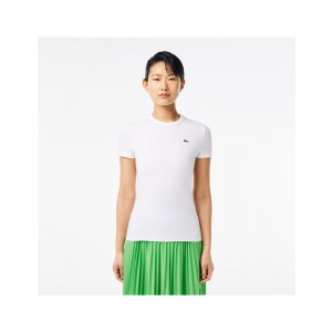 Lacoste Donna T-shirt TF7218 Bianco